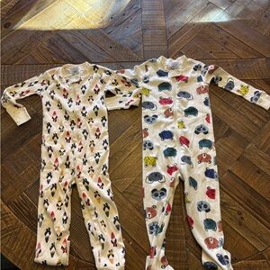 Hanna Andersson Kids Animal and Gnome Print One Piece Pajamas 3T
